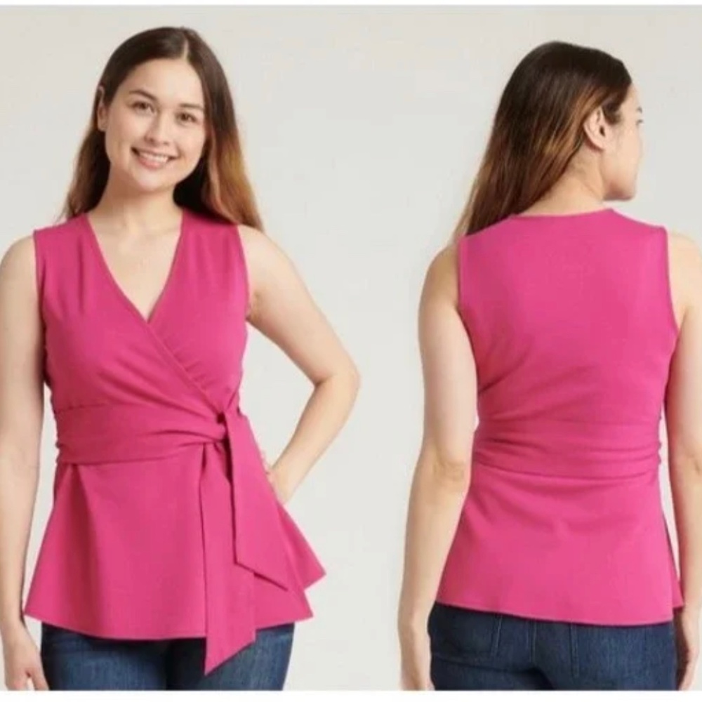 Betabrand Gigi wrap top size Medium EUC